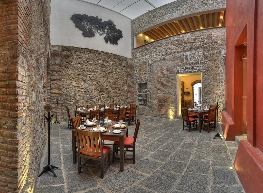 Hotel Boutique Casareyna Puebla Kültér fotó Restaurant