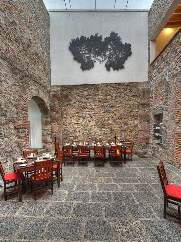 Hotel Boutique Casareyna Puebla Kültér fotó Restaurant in the hotel